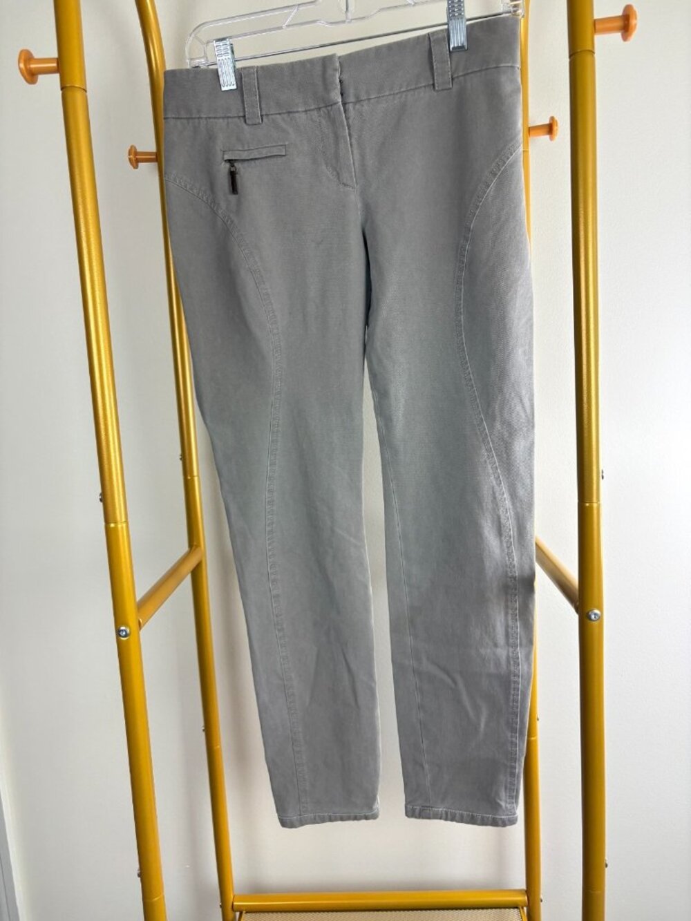 Brunello Cucinelli Womens Light Gray Casual Pants 4